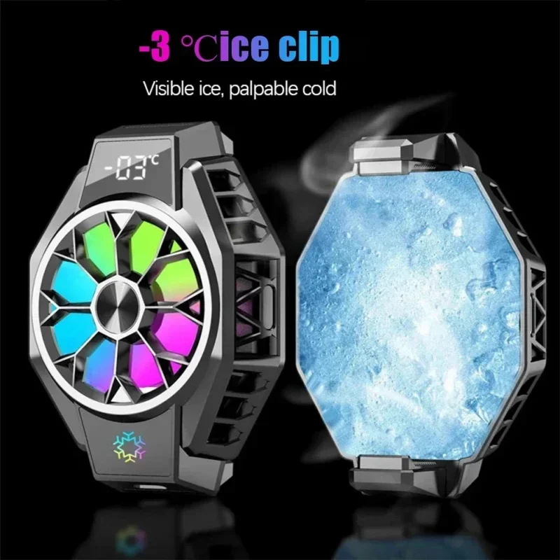 Mobile Phone Cooler Radiator Professional Semiconductor Cooling Fan Heat Sink Tape Display Game Cooler For Iphone Huawei Samsung