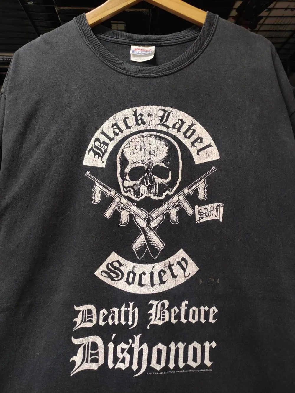 

Vtg 00's Black Label Society "Death Before Dishonor" Black Unisex Shirt WA1812