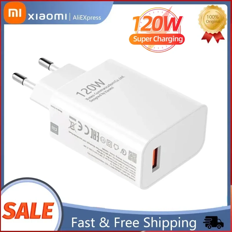 Xiaomi 67W 120W GaN USB Charger Fast Charging Quick Charge 3.0 Type C Cable 33W Phone Charger Adapter For IPhone Huawei Samsung