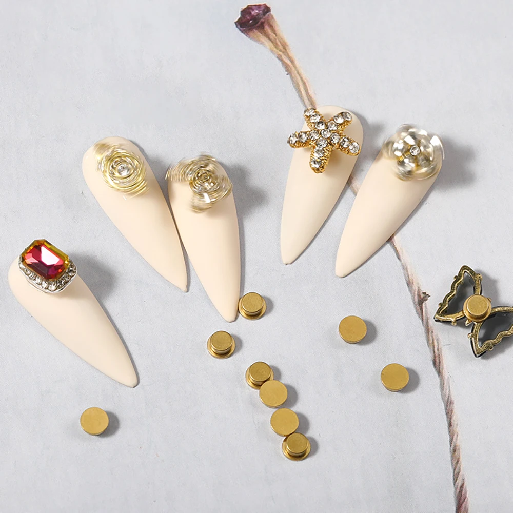 Contas de transferência de eixo rotativo universal, faça você mesmo, decorações de arte de unha, acessórios de manicure, rolamentos de joias para strass de unhas