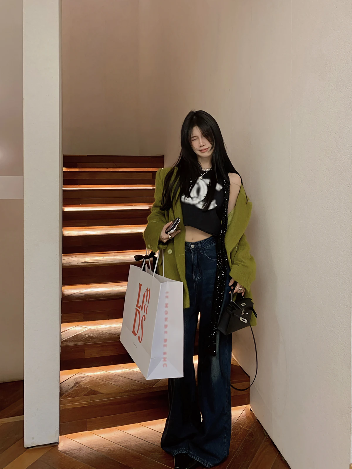 IUIU 온라인 캐주얼 토끼 벨벳 코튼 재킷 퓨어 컬러 앙고라 토끼털 아우터 고품질 레저 슈트 여성 패션