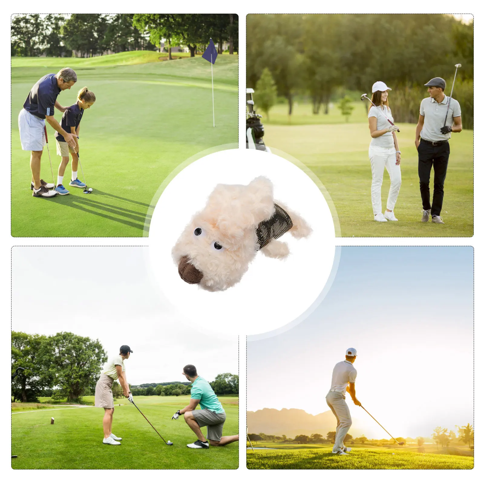 1Pcs Golf Club Headcover Yellow Animal Design Protective Sleeve Club Accessories for Sports Travel Headcovers