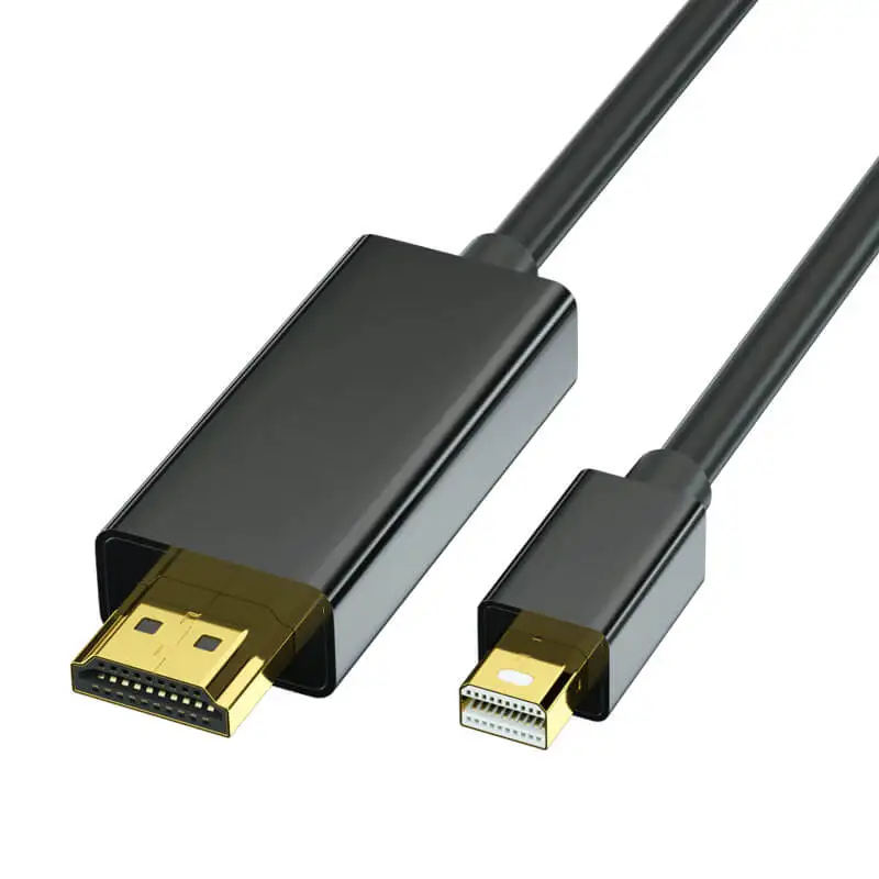 Minidp-Adaptador de Cabo Compatível com HDMI, Conversor de TV para Computador, Plug and Play para Notebook, Macbook Air Pro, 1.8m, 4K HD, MiniDP