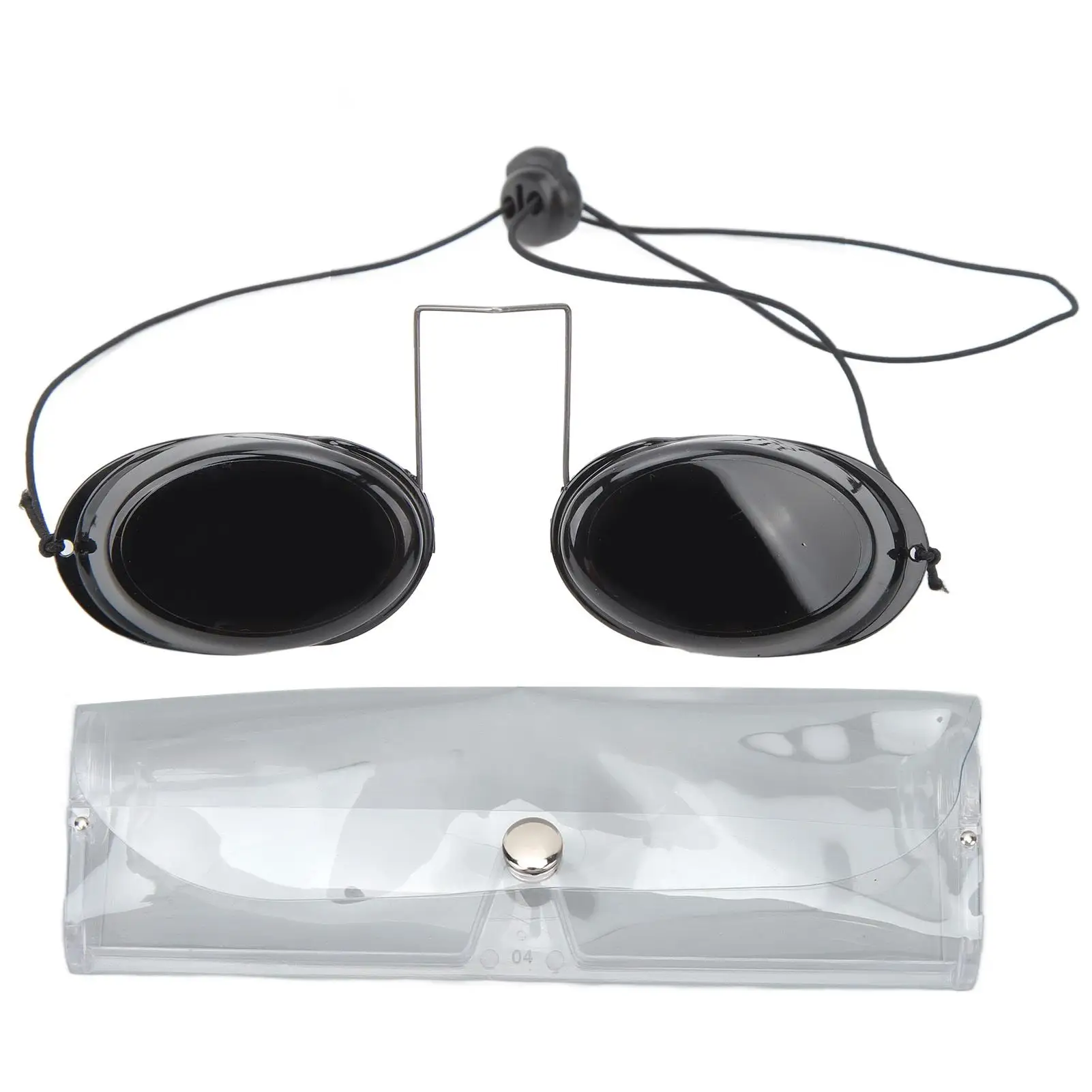 

Adjustable Red Blue LED Eye Protection Goggles for hair Removal Safe Elasticity for patient Use