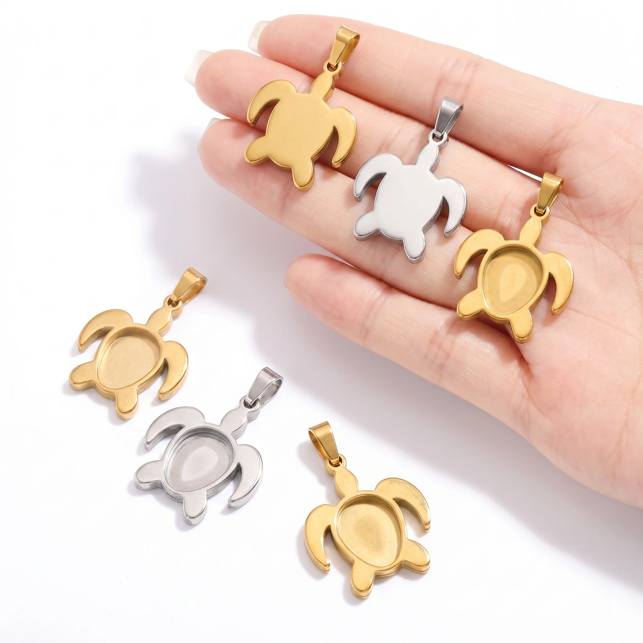 5pcs Stainless Steel Turtle Pe - Resin Craft Projects review and price