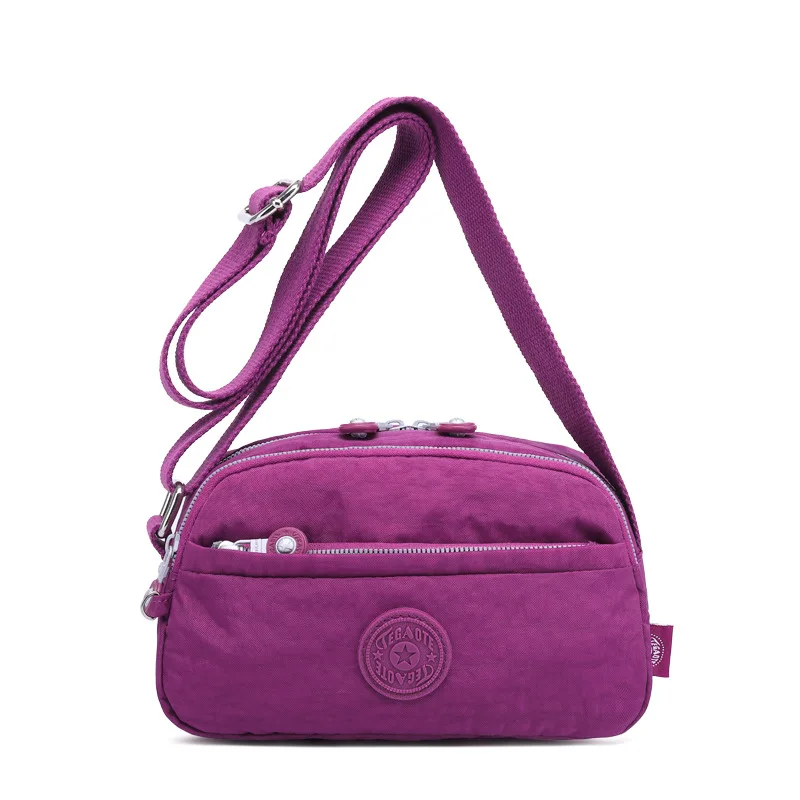 Nuova borsa a tracolla da donna in Nylon di alta qualità borsa a tracolla per ragazza a tracolla leggera blu nero rosso viola grigio M1570