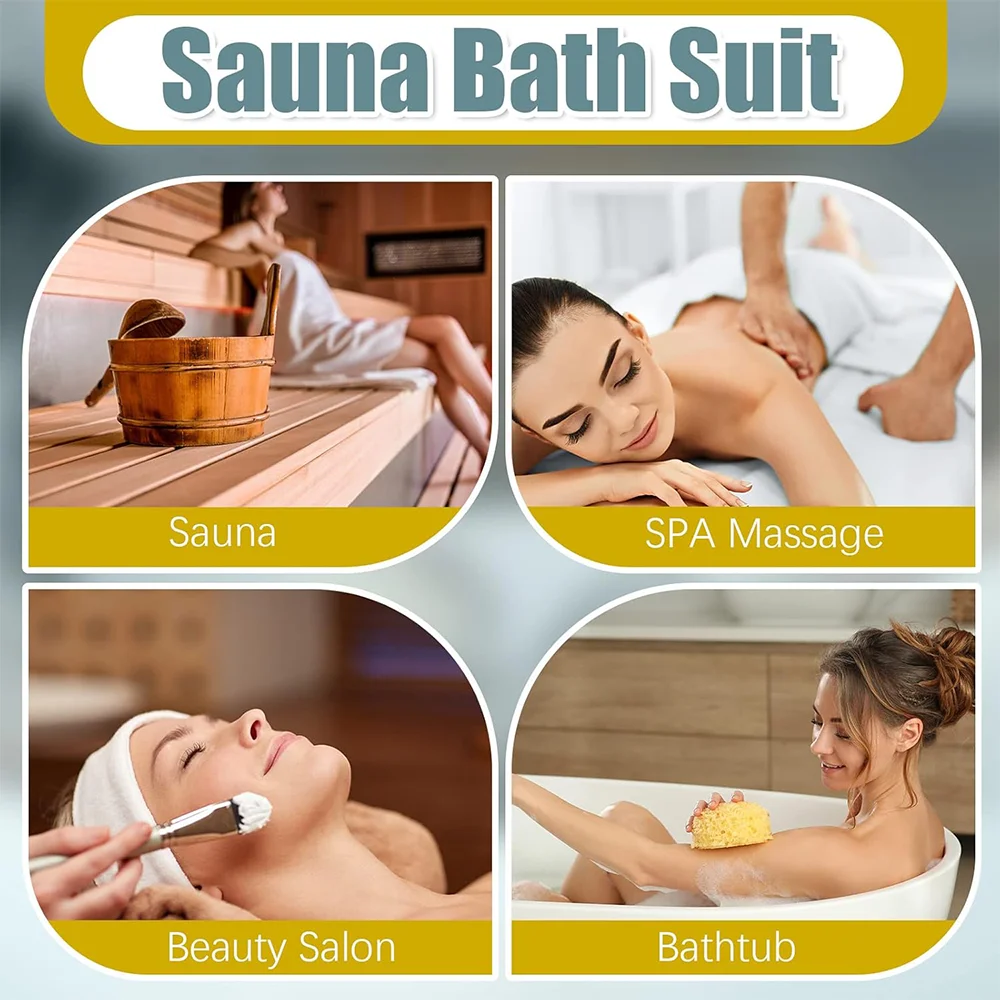 20 قطعة التفاف الجسم القابل للتصرف PE ساونا حمام حقيبة بلاستيكية الجسم الأشعة تحت الحمراء البعيدة ساونا التفاف للنساء الرجال سبا حوض الاستحمام فقدان الوزن السموم #3