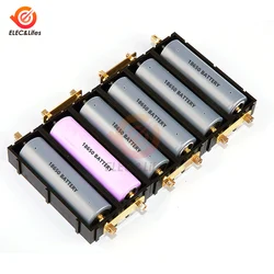 2Pcs 21700 18650 Battery Holder Storage Solder-free Lithium Battery Storage Box Power Bank Case DIY Splicable Battery Slot