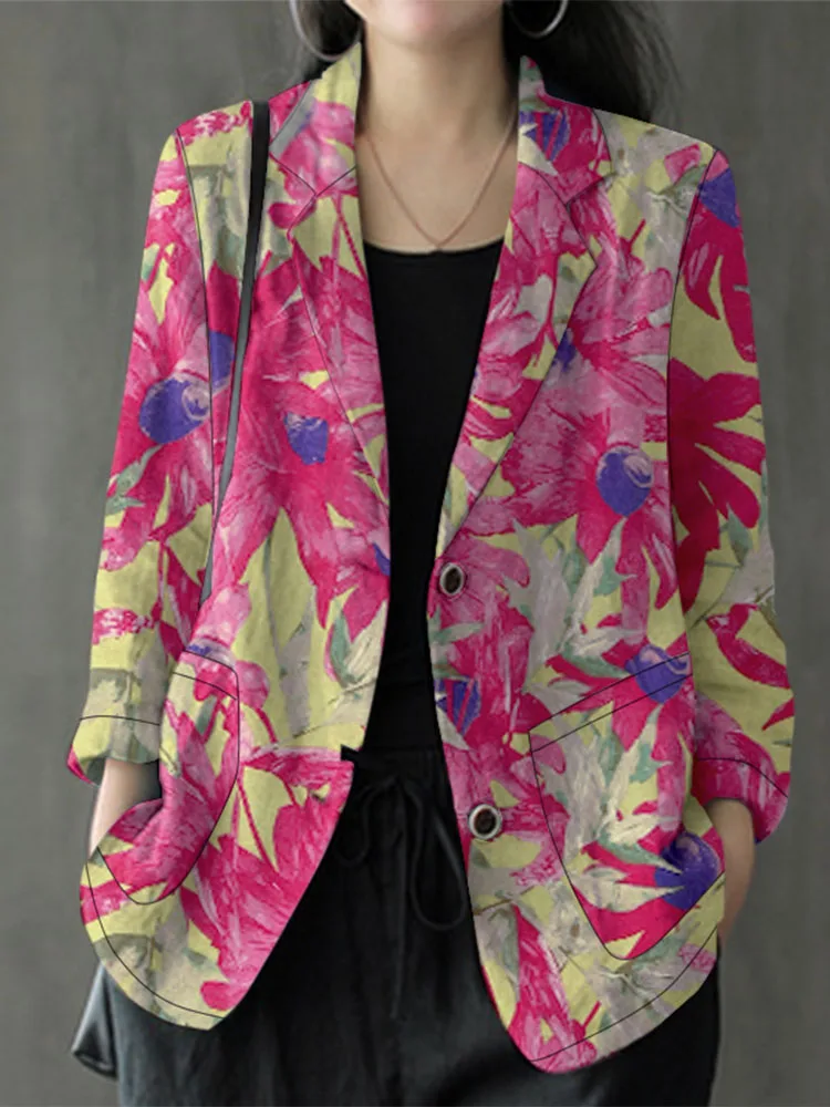 Dark Pink Floral