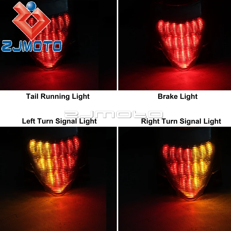 Motorcycle Integrated LED Tail Light Turn Signals Stop Lamp For Suzuki Boulevard M109R 2006-2015 VZR1800 M1800R Brake Taillight