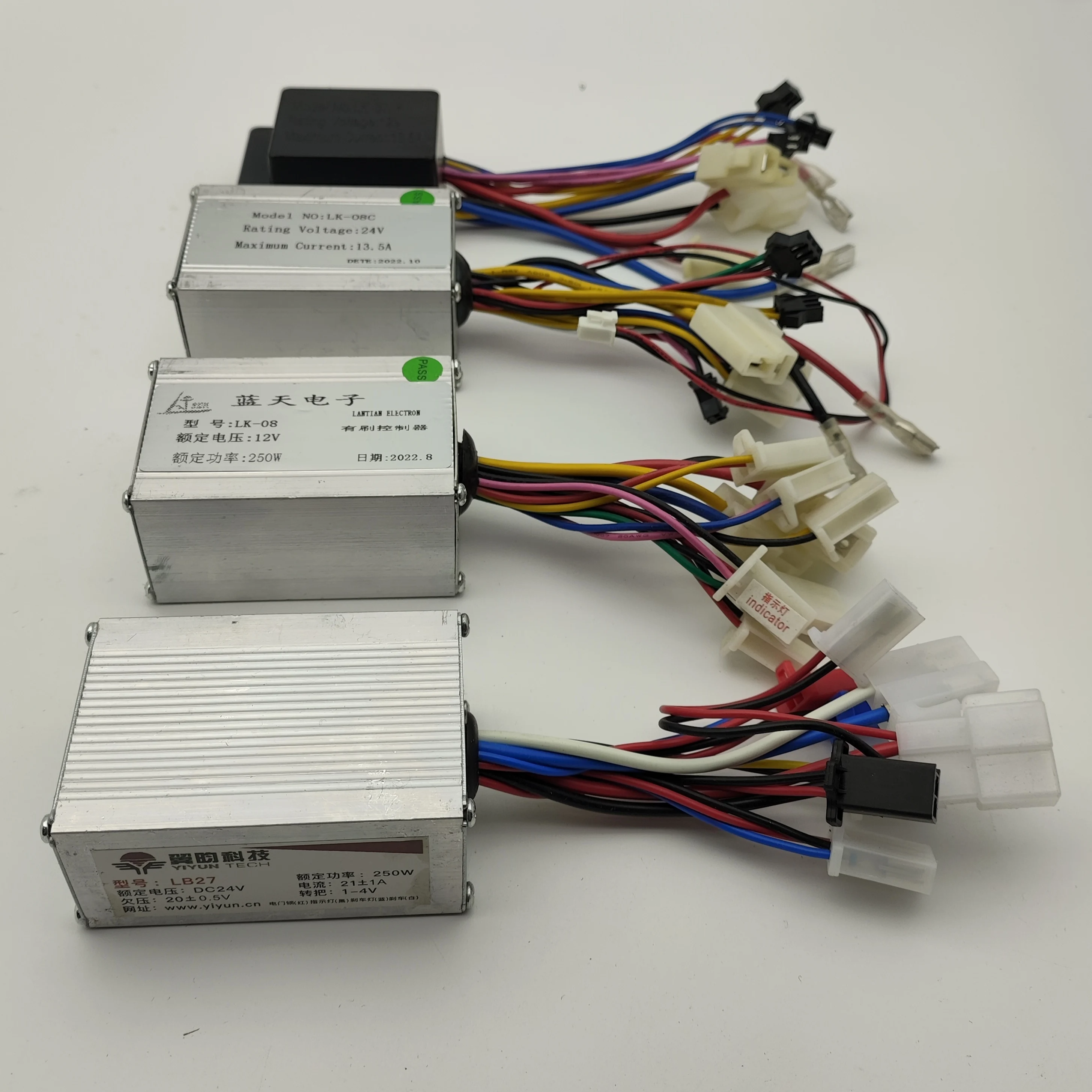 150W 250W DC 12V 24V Bürsten motor Drehzahl regler, Geschwindigkeit regelung, elektrische Fahrrads teuerung