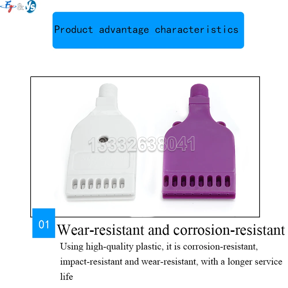 Discount High Impact Air Compress Jet Nozzle Double Row Air Blower Wind Nozzle 1/4" ABS Air nozzle Drying Dust Removal Cooling