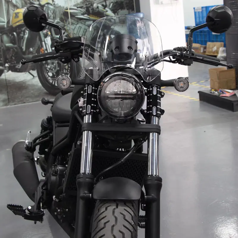 

For Honda Rebel CMX500 CMX300 CMX 300 500 2017 2018 2019 2020 2021 2022 2023 2024 Windscreen Screen Wind Deflectors Windshield