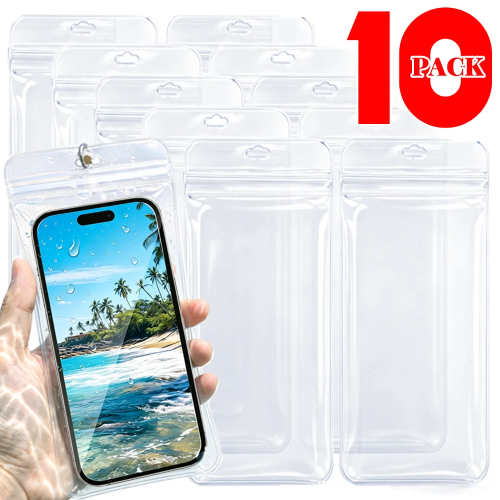 Universal Transparent Phone Bag Waterproof Phones Pouch Bag Underwater Summer Swimming Waterproof Case for IPhone Samsung Xiaomi