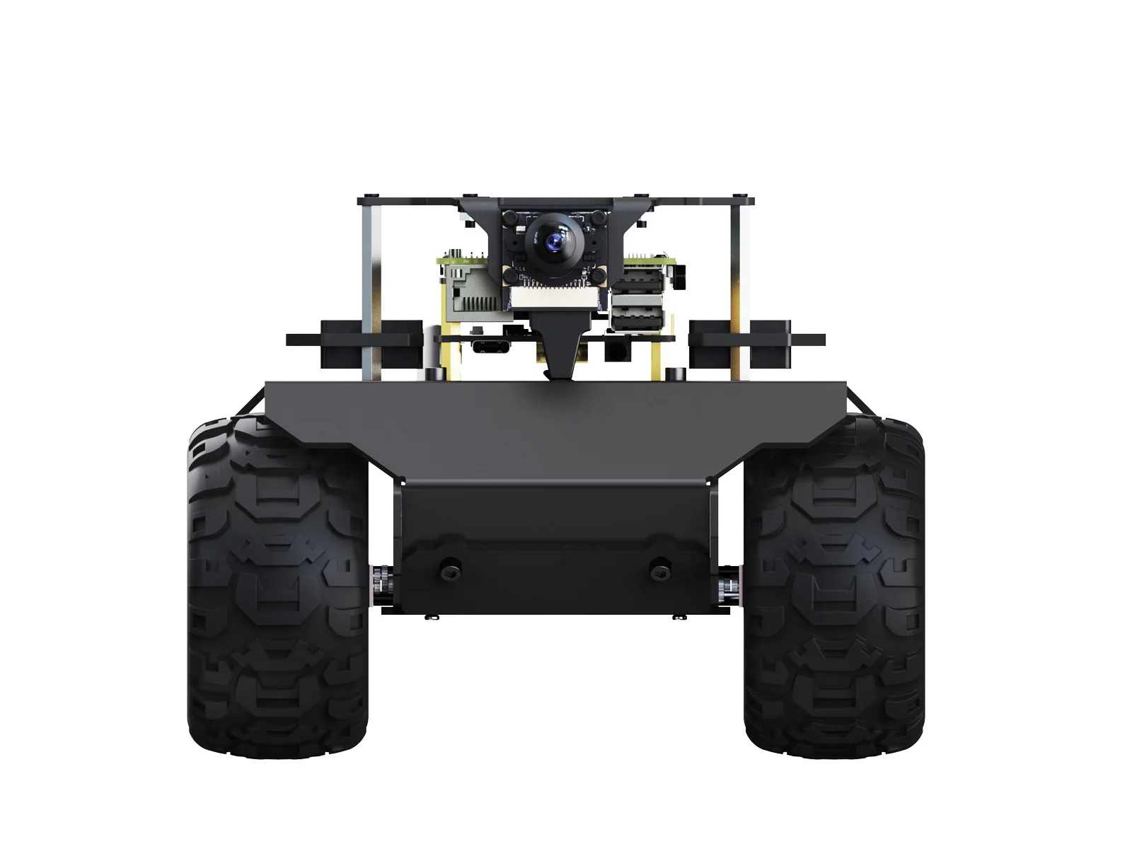 Waveshare RaspRover Open-source 4WD AI Robot, Dual controllers Suitable for Raspberry Pi 5/4B, Raspberry Pi 5 AI Car