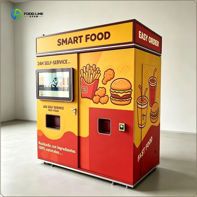 French Fries Vending Machine Fully Automatic 35 Second French Fries Machine Automatic Potato Chips Vending Machine FL Customized