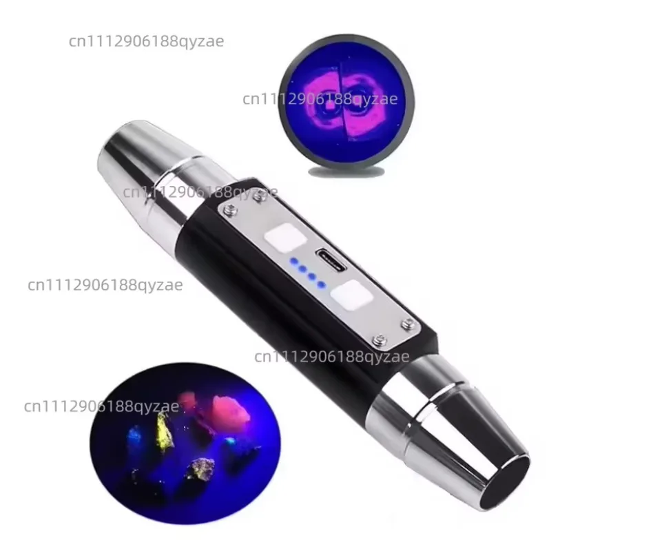 for Longwave & Shortwave UV Lamps 254nm 365nm 395nm Minerals Phosphor Detector  Blacklight LED Flashlight with ZWB3 filter