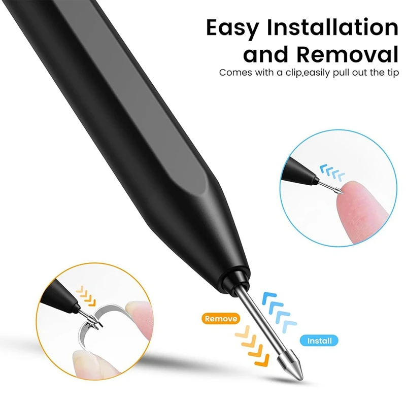 Notezable 2 puntas de bolígrafo, paquete de 3 puntas de rotulador de repuesto de metal para lápiz óptico Notável 1/2, puntas de bolígrafo con herramienta