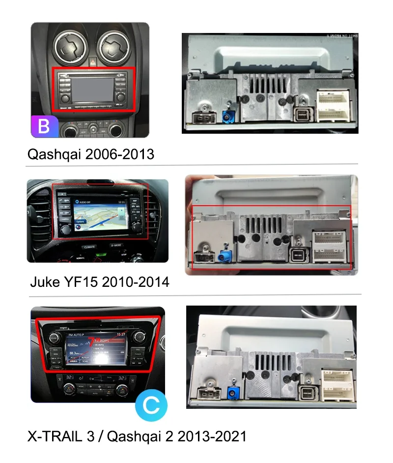 Raise Canbus Box RZ-DF57 Decoder For Nissan X-Trail /Qashqai J10