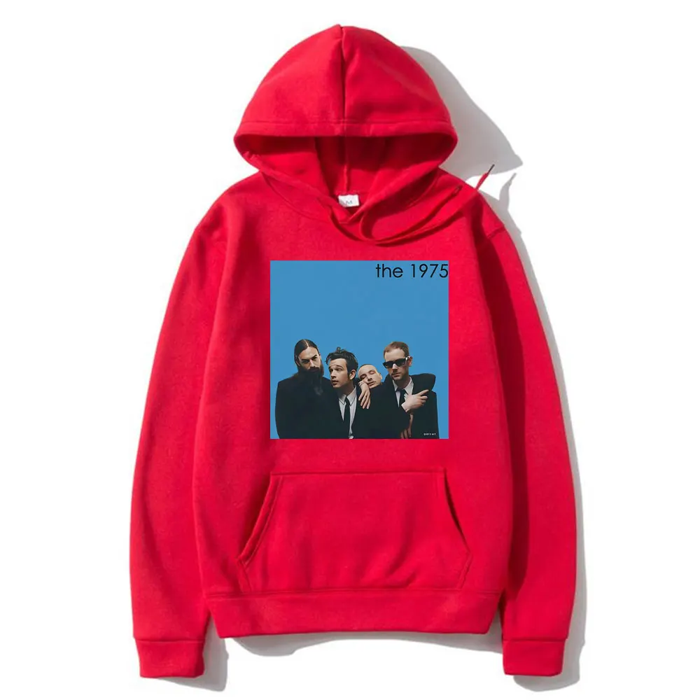 British Rock Band The 1975 Graphic Print Hoodie Metty Healy Pullover Hoodies Men Women's Fashion Vintage Oversized Sweatshirt