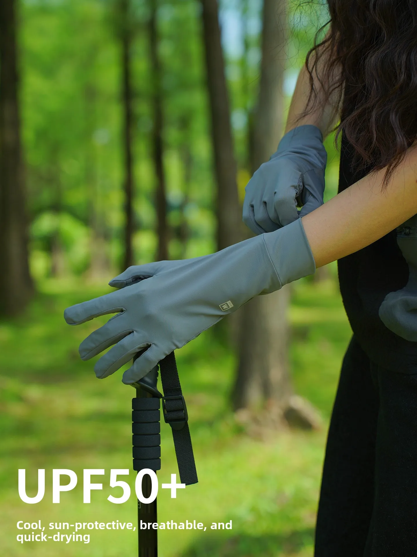 Ice Silk Sun Protection Gloves Women's Summer Hollow out Thin Breathable UV Protection Outdoor Cycling Driving Long Gloves