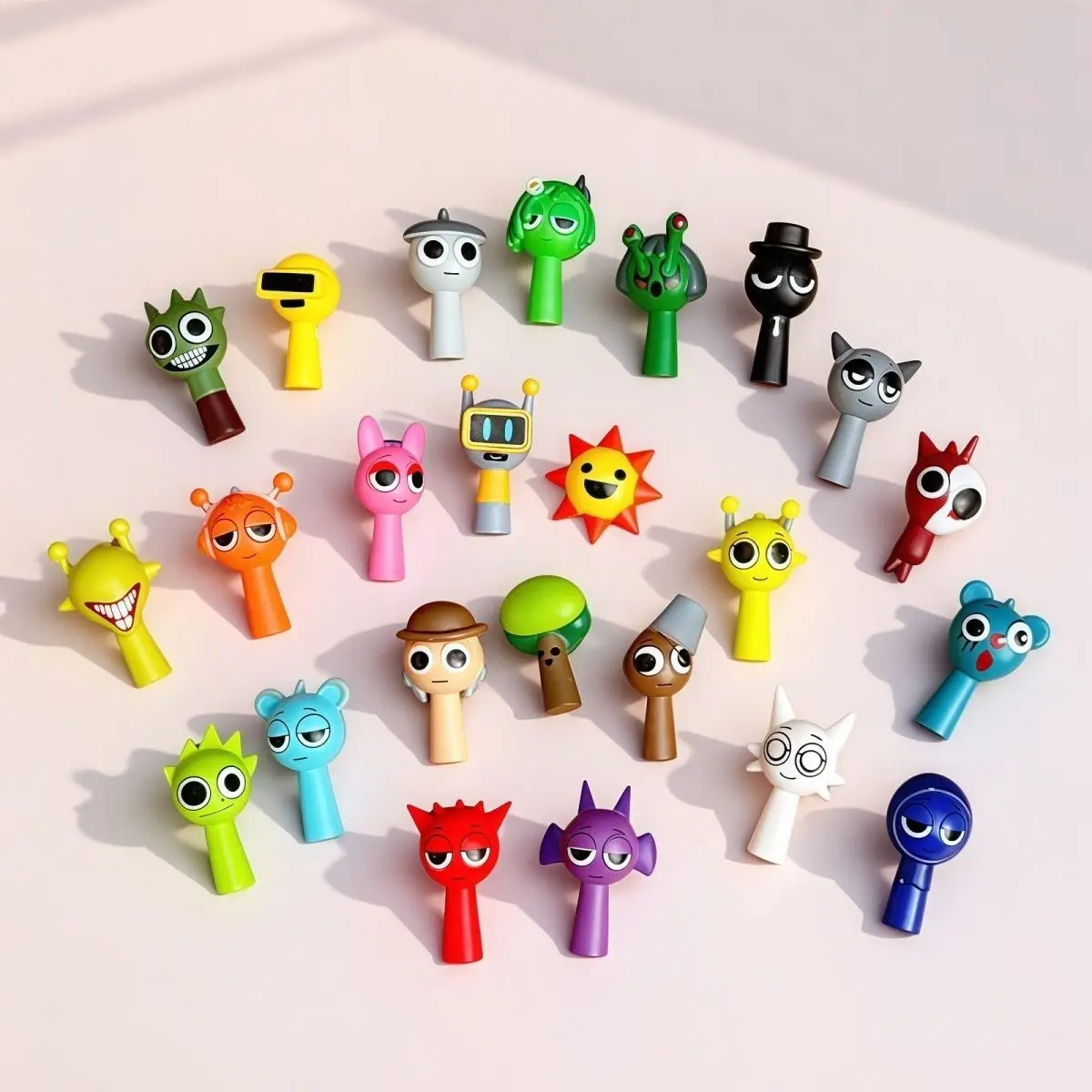 Hot 24 pièces/ensemble Mini Sprunki figurine jouet dessin animé film Sprunki Wenda modèle poupée Figurines enfants cadeau