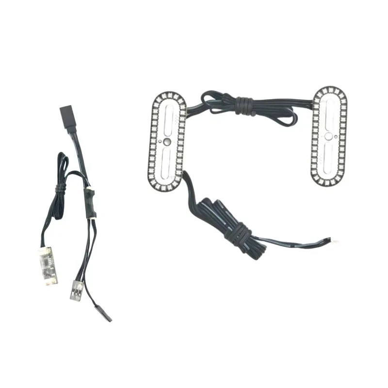 1Set For RC Crawlers/Short Course Trucks Model Universal 5-12V Linked LED Light Kit Throttle-Activated Modification Lamp Board