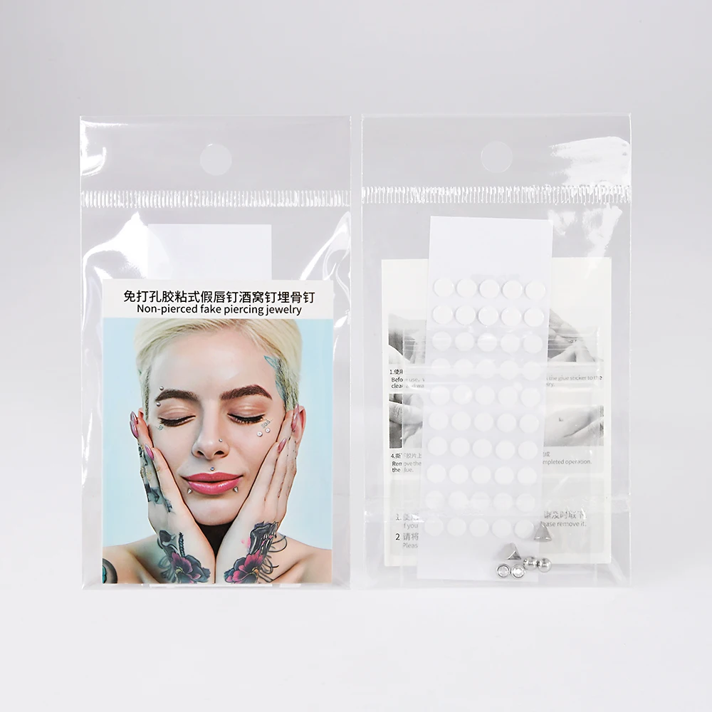 1 مجموعة فاسق وهمية الحاجب الدائري الأنف مسمار الشفاه Labret ترصيع فو البطن خواتم استبدال الكرة مخروط كريستال غير ثقب الجلد Ancho #5