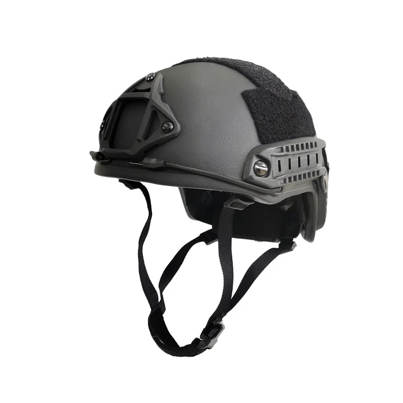 Yakeda Adjustable Protective Helmet Operator Gear Tactical Combat Black FAST Helmet with Side Rails and NVG Mount