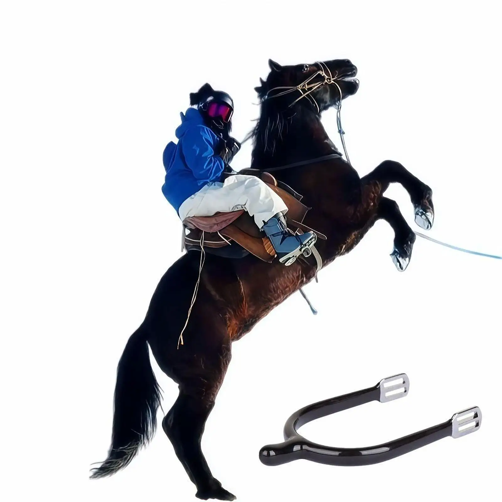 Horse Spurs Zinc Alloy Western Cowboy Design Boot Decoration for Training Competition Riding