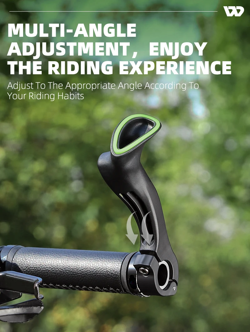 WEST BIKING MTB Fahrradlenkerenden Ergonomische Mountainbike-Innenlenkerenden 22,2 mm Nylon Reflektierende Lenkerenden Fahrradzubehör – Detail 8