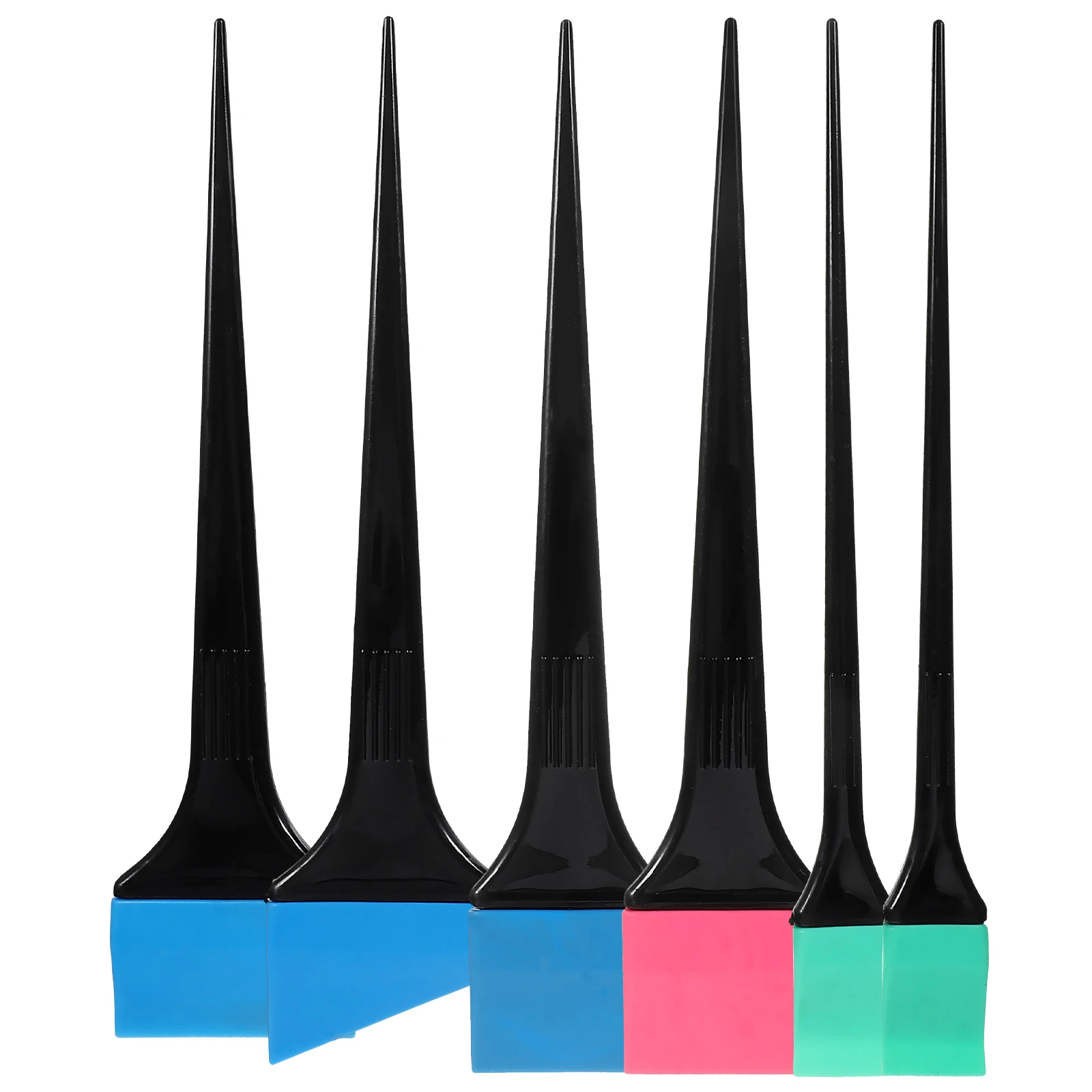 

6pcs Silicone Hair Dye Applicator Brush Set Durable Salon Home Use Easy Clean Tinting Tool For Diy Hair Coloring