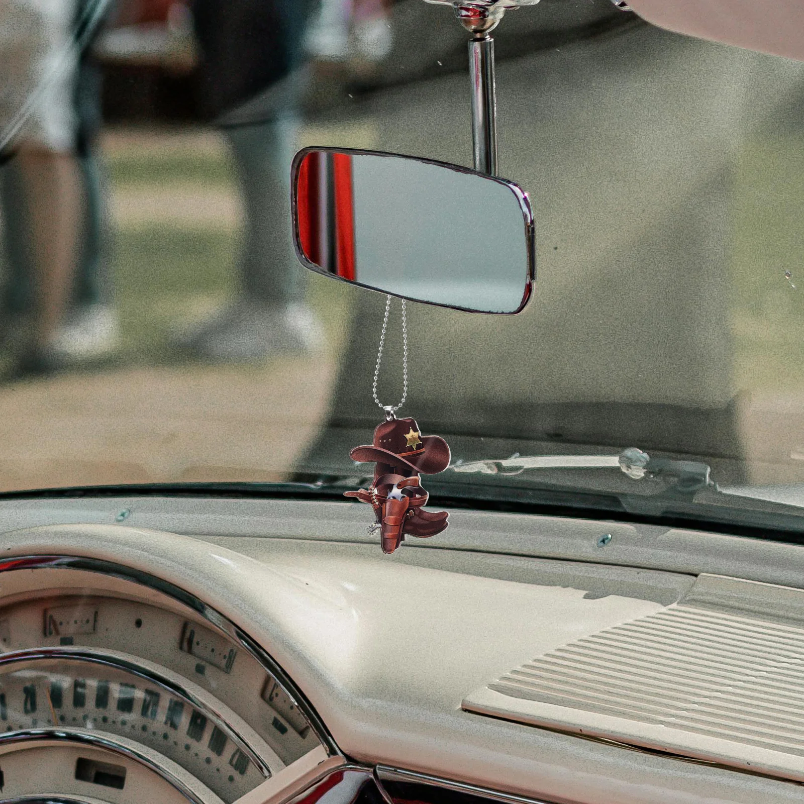 

Durable Compact Car Rearview Mirror Hanging Ornament Portable Decoration Easy Installation Fade Resistant Craftsmanship Car