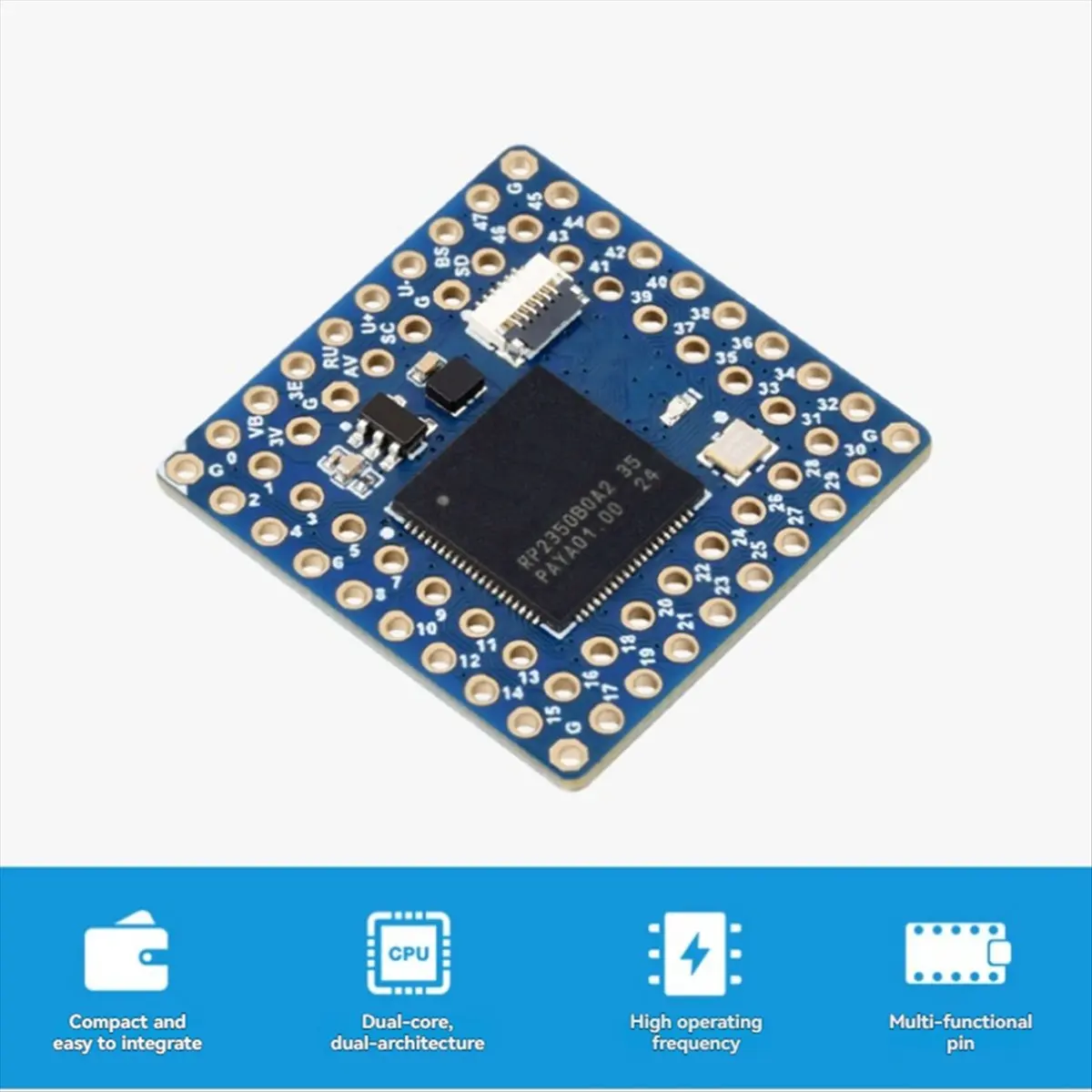 SCLS For RP2350 Core2350B Core Board Dual-Core Dual Architecture 150MHz Support PSRAM