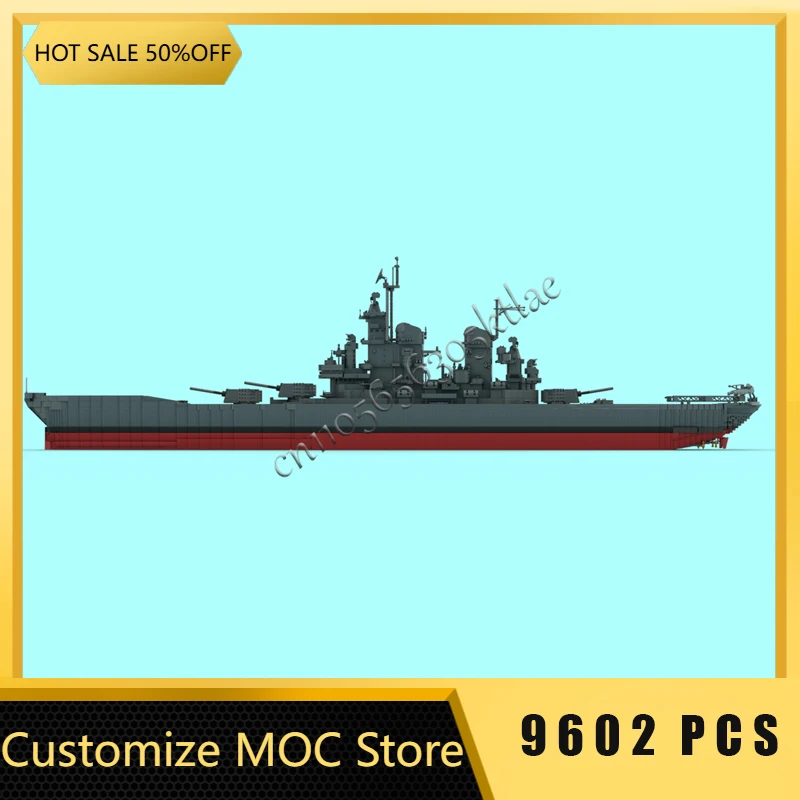 9602 PCS Hot Selling MOC Luxury Battleship Scene Model Custom Educational Collection Creative Assembly Children Christmas Gifts