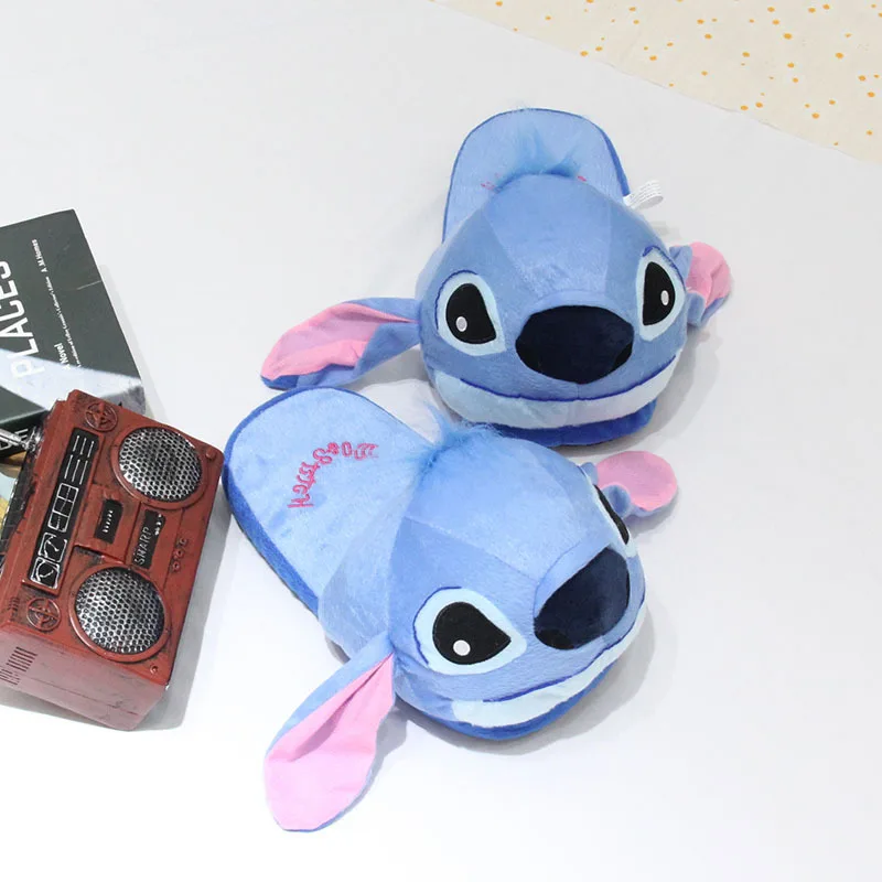 Giocattoli caldi Anime Lilo & Stitch Cartoon Stitch Pantofole di cotone Indoor Home Coppia Scarpe di cotone Calde e morbide Regali per la fidanzata invernale