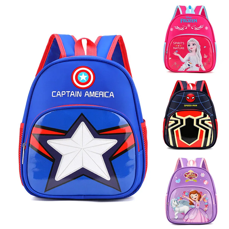 

Anime Spiderman Design Backpack Frozen Cars Printing Boys Primary Children School Bag Kids Kindergarten Backpack Travel Bag