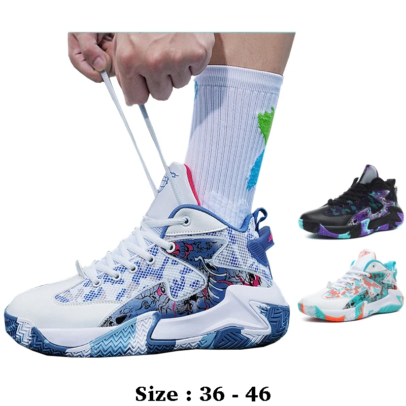 

High quality men casual leather sport shoe mesh print 2025 36 45 outdoor running basketball Sneakers shoe black blue