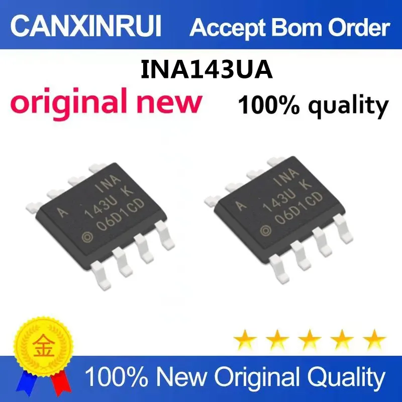 

INA143 INA143U INA143UA SOP-8 foot patch New operational amplifier chip can be shot directly