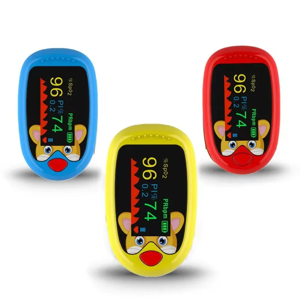 USB Pediatric Oximeter Finger Blood Oxygen Monitor for Children Pulse Oximeter OLED Digital Oximetro Home Medical