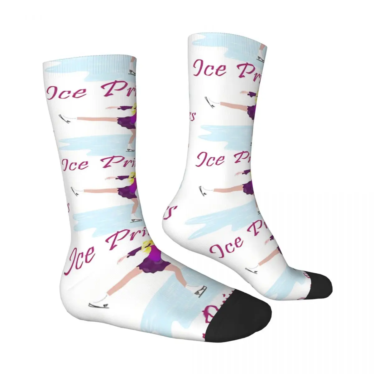 Princess Figure Skater Ice Skating Sport Socks Male Mens Women Summer Stockings Printed