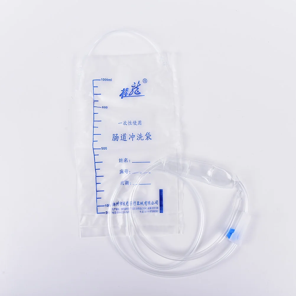 1pcs 1000ml Plastic Disposable Enema Bag Intestinal Wash Bags Home Enema Bag Health Healthcare Hospital Pharmacy Supplies