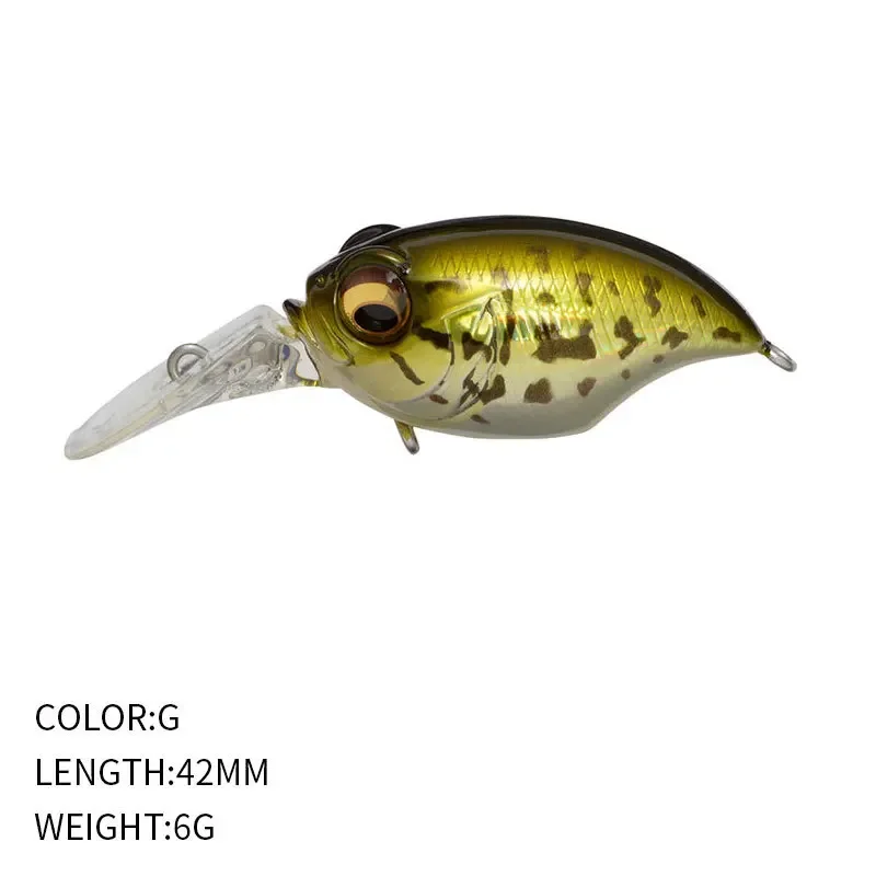 Kurbel Griffon Wobbler Angelköder Japanisches Design Noise Crankbait 6g 42mm Schwimmender Kurbelköder für Barsch Barsch Hecht Pesca