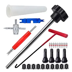 Quick Change Tire Valve Tool Kit Valve Stem Tire Valve Stem for TR413 valve replacement and installation tool kit Car motorcycle