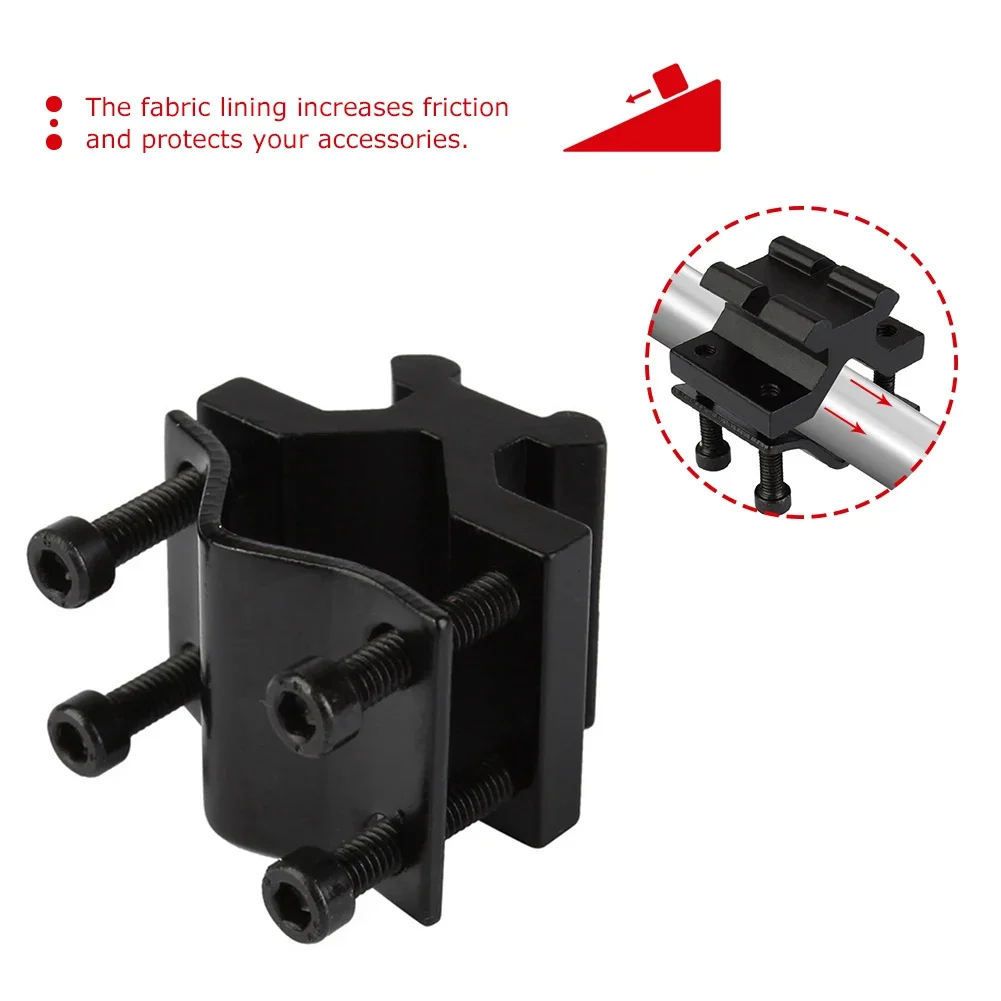 Adjustable Bipod Adapter Rail Scope Flashlight Laser Sight Torch Barrel Mount