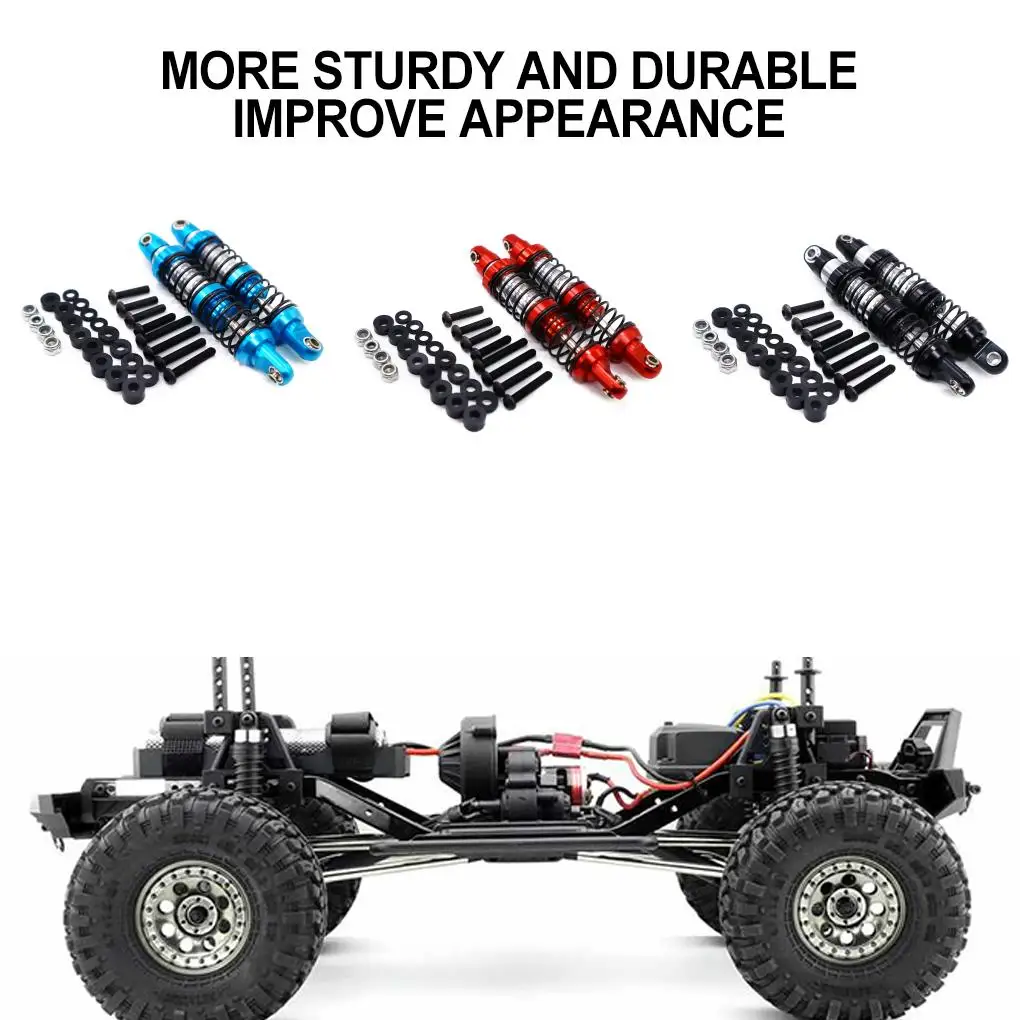 Amortisseur avant et arrière en alliage d'aluminium, résistant à l'usure, pour 1/10 RGT 86100 86100JC FTX5579 RC, pièce de voiture, accessoires de voiture RC noir