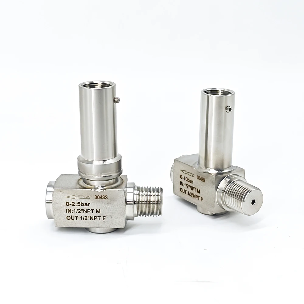 Customizable  Overpressure Protector Adjustable  Brass or Stainless Steel  Pressure Interface Thread
