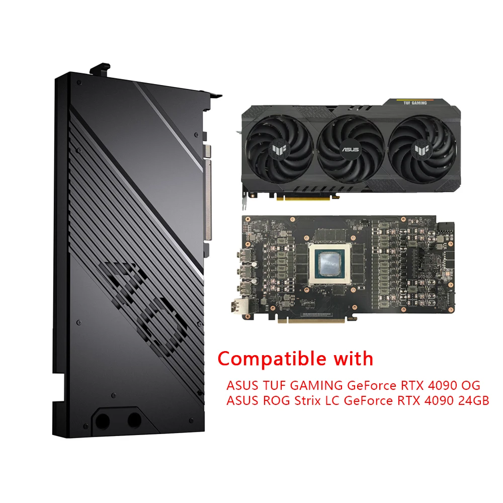 Granzon GBN-AS4090TUFOG GPU Water Block for ASUS ROG Strix LC / TUF GAMING GeForce RTX 4090 OG Video Card/Thickened Copper Plate