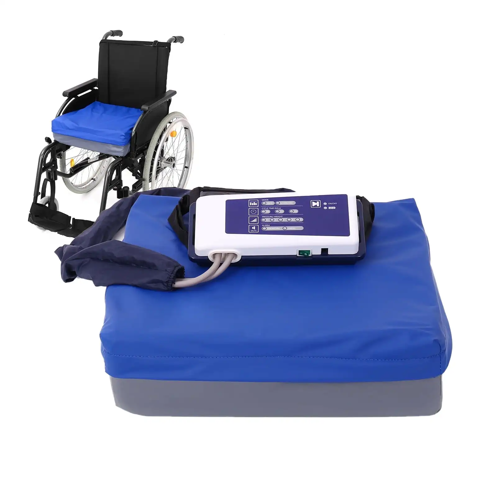 Alternating Pressure Wheelchair Cushion Pneumatic Air Pillow Relief for Pressure Sores Reduces Pressure
