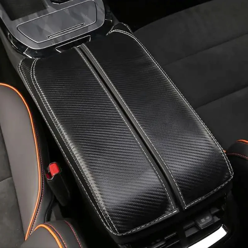 For New HAVAL F7 2025 Leather Car Armrest Mat Interior Auto Storage Box Dust-Proof Cushion Cover Protector Accessories